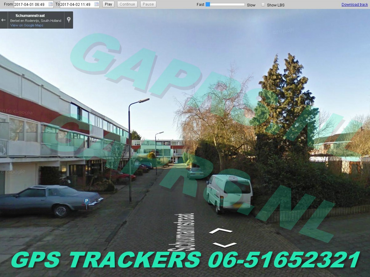 GAPRS   gebruiksklare magnetische gps tracker geen abonnement  Streetview